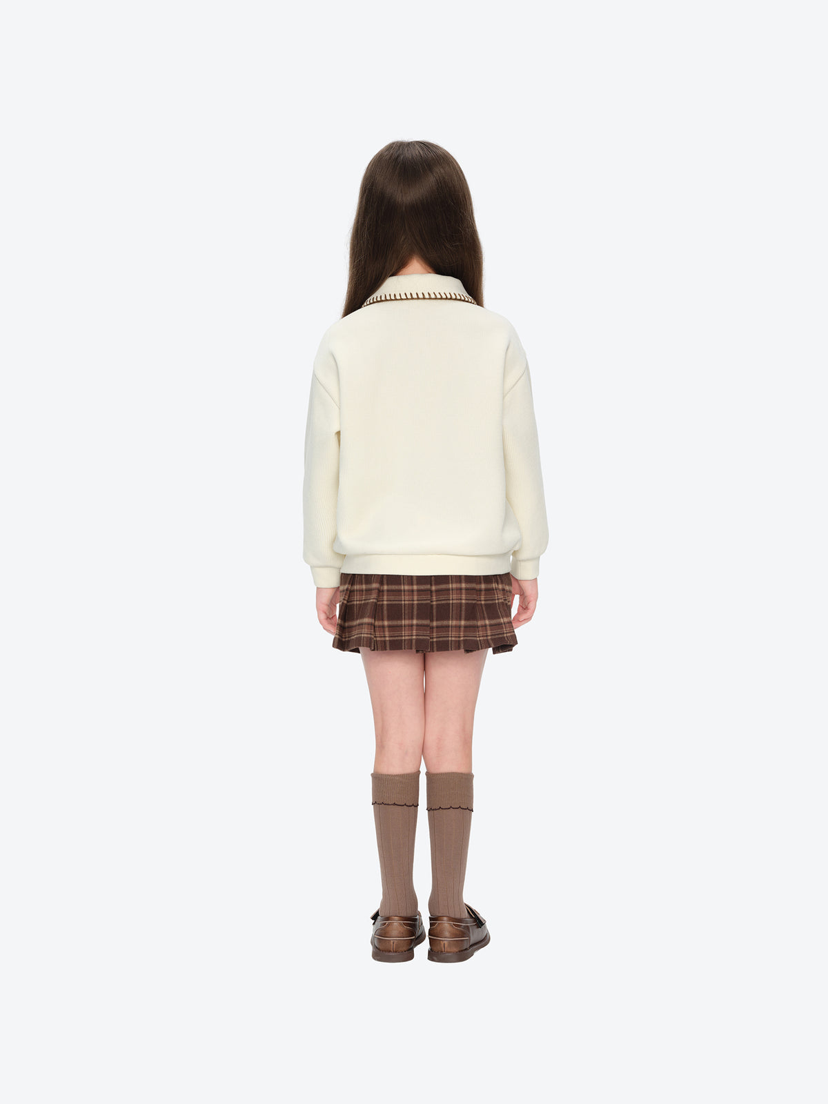 13DE MARZO BabyBear Polo Sweatshirt Beige