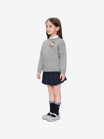 13DE MARZO BabyBear Base Crewneck Sweater Grey