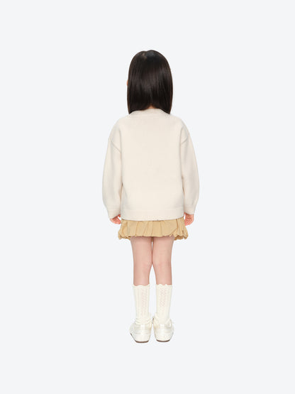 13DE MARZO BabyBear Base Crewneck Sweater Beige