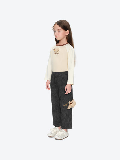 13DE MARZO BabyBear Pocket Sweatpants Dark Grey