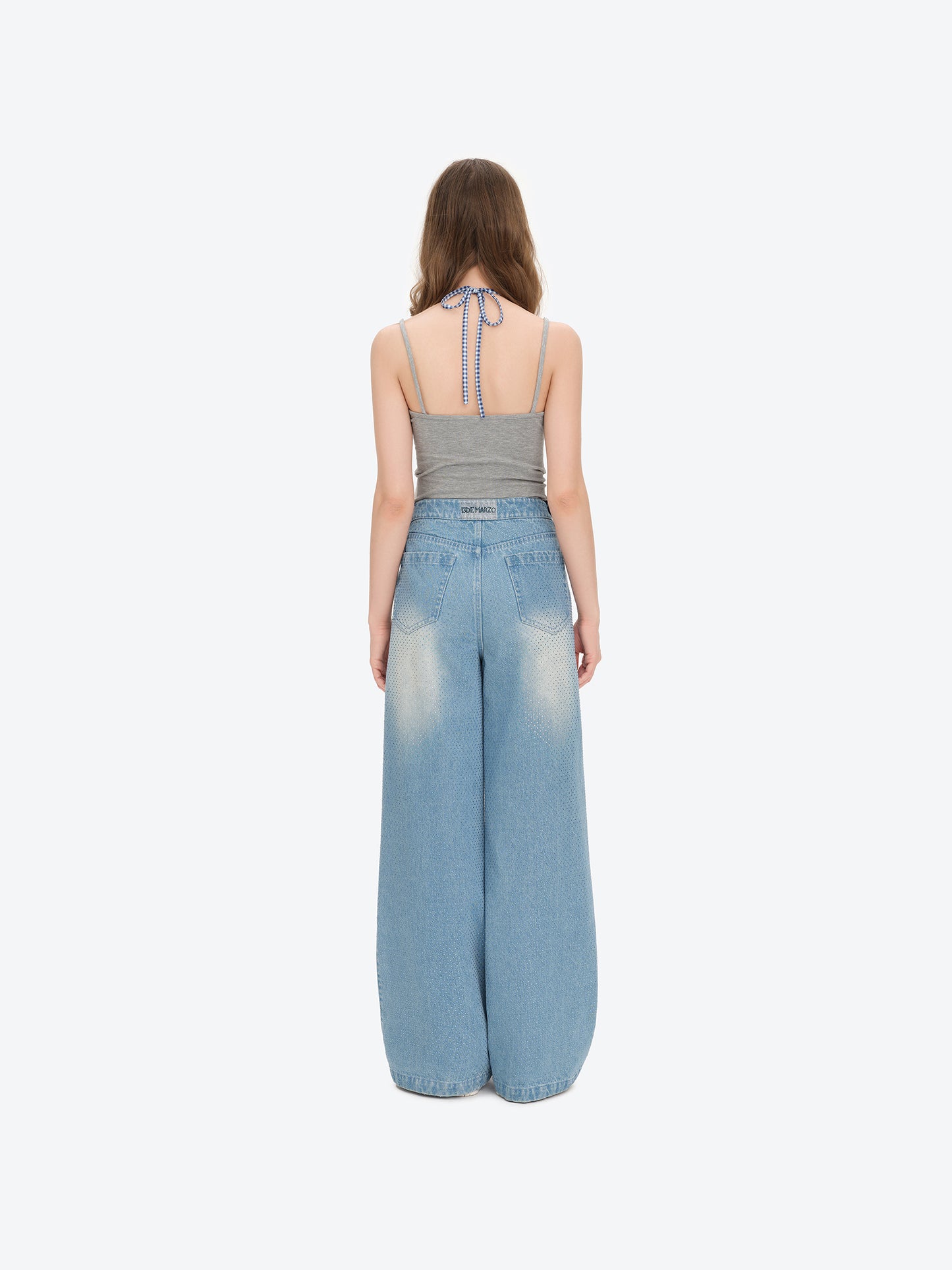 13DE MARZO Sparkle Rhinestone Jeans