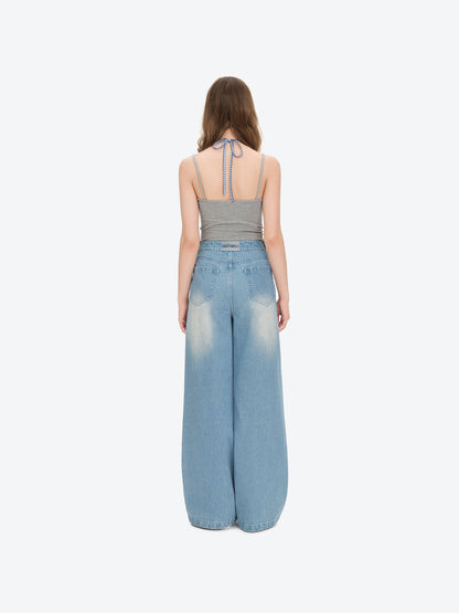 13DE MARZO Sparkle Rhinestone Jeans