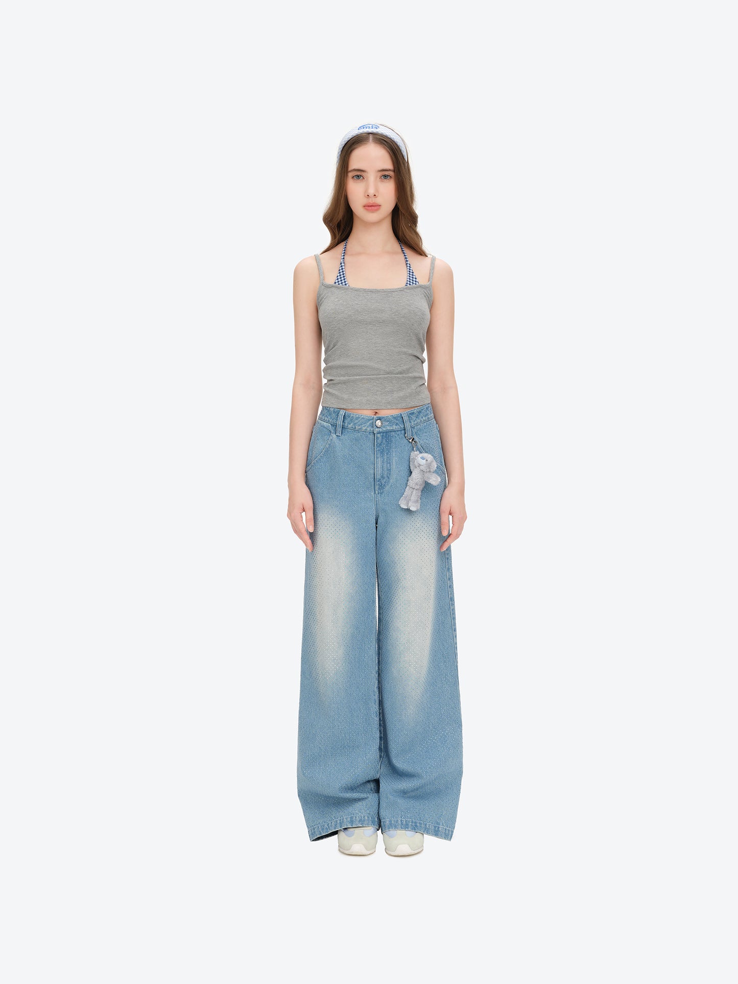 13DE MARZO Sparkle Rhinestone Jeans