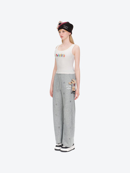 13DE MARZO Rolling Stones Bear Sweatpants Grey