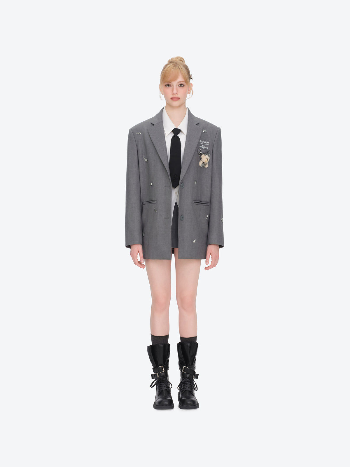 13DE MARZO Rolling Stones Bear Suit Grey
