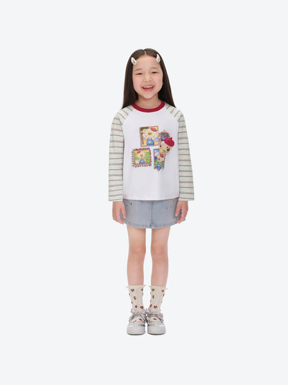 13DE MARZO Babybear Little Painter Long-Sleeve T-shirt