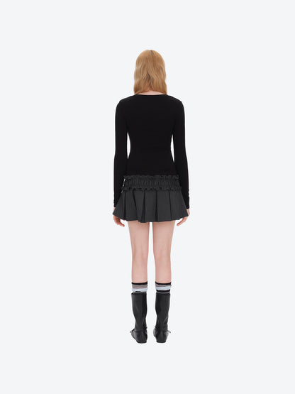 13DE MARZO Luminous Bear Star Under Shirt Black