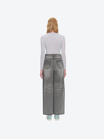 13DE MARZO Luminous Bear Star Jeans Grey
