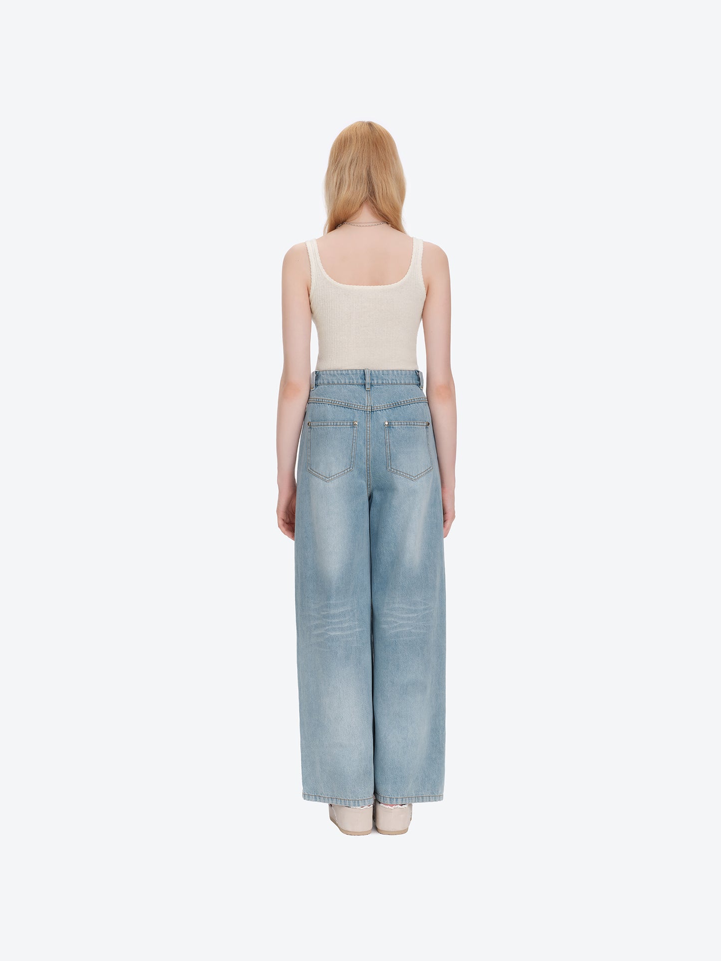13DE MARZO Bear Base Jeans Blue