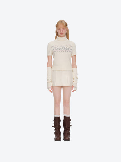 13DE MARZO Fair Isle Oversleeve Beige