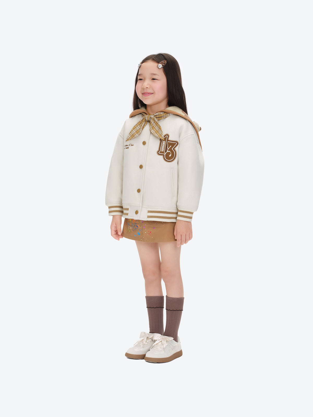 13DE MARZO BabyBear Surfer Sailor Collar Jacket Beige