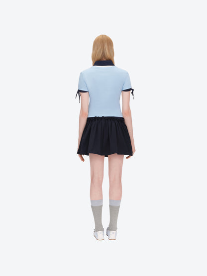 13DE MARZO Nighty Night Bear Tight Tee Blue