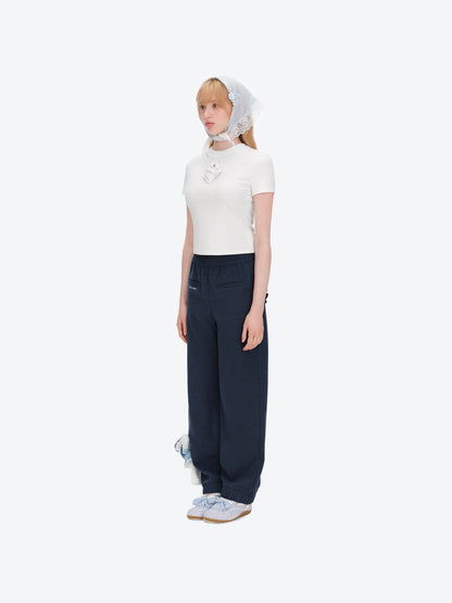 13DE MARZO Nighty Night Bear Tight Tee White