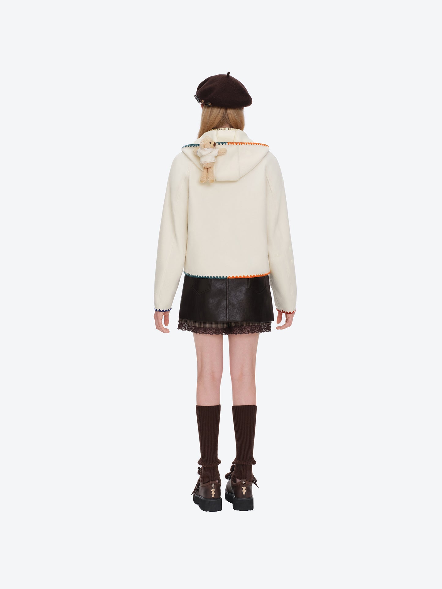 13DE MARZO Marzo Valley Fleece Jacket White