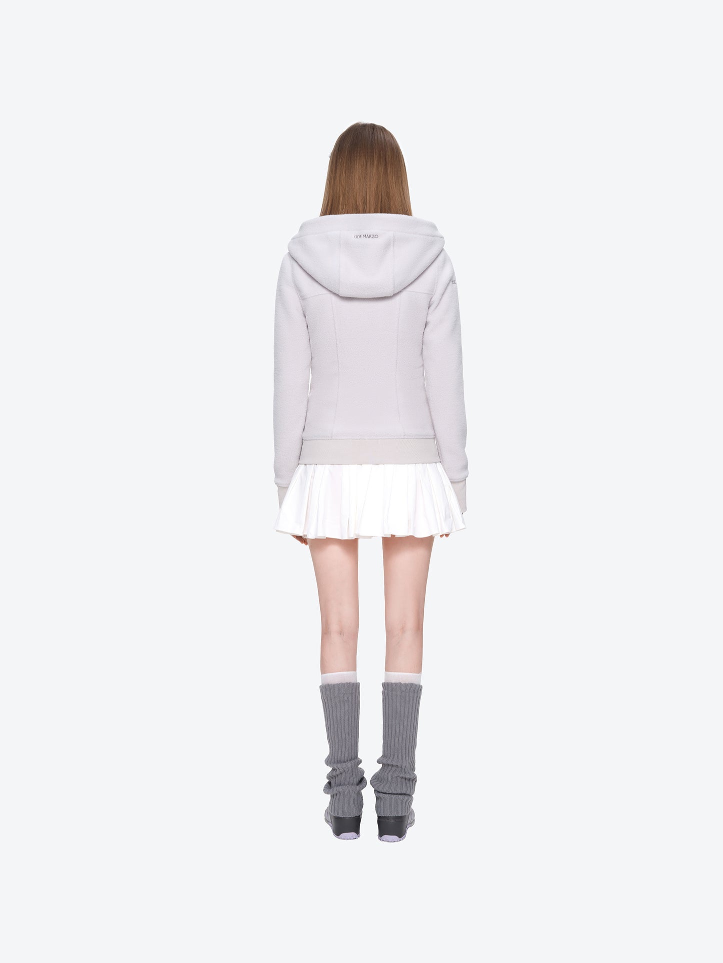 13DE MARZO Slim Fit Fleece Hoodie Grey