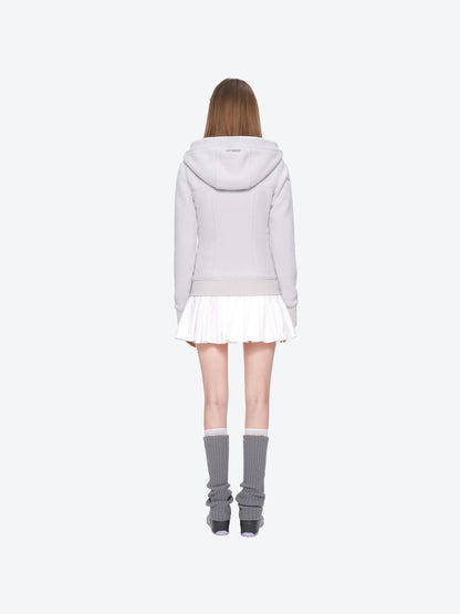 13DE MARZO Slim Fit Fleece Hoodie Grey