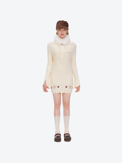 13DE MARZO Marzo Valley Turtleneck Knit Dress