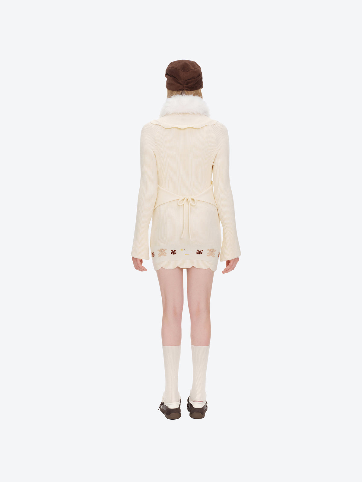 13DE MARZO Marzo Valley Turtleneck Knit Dress