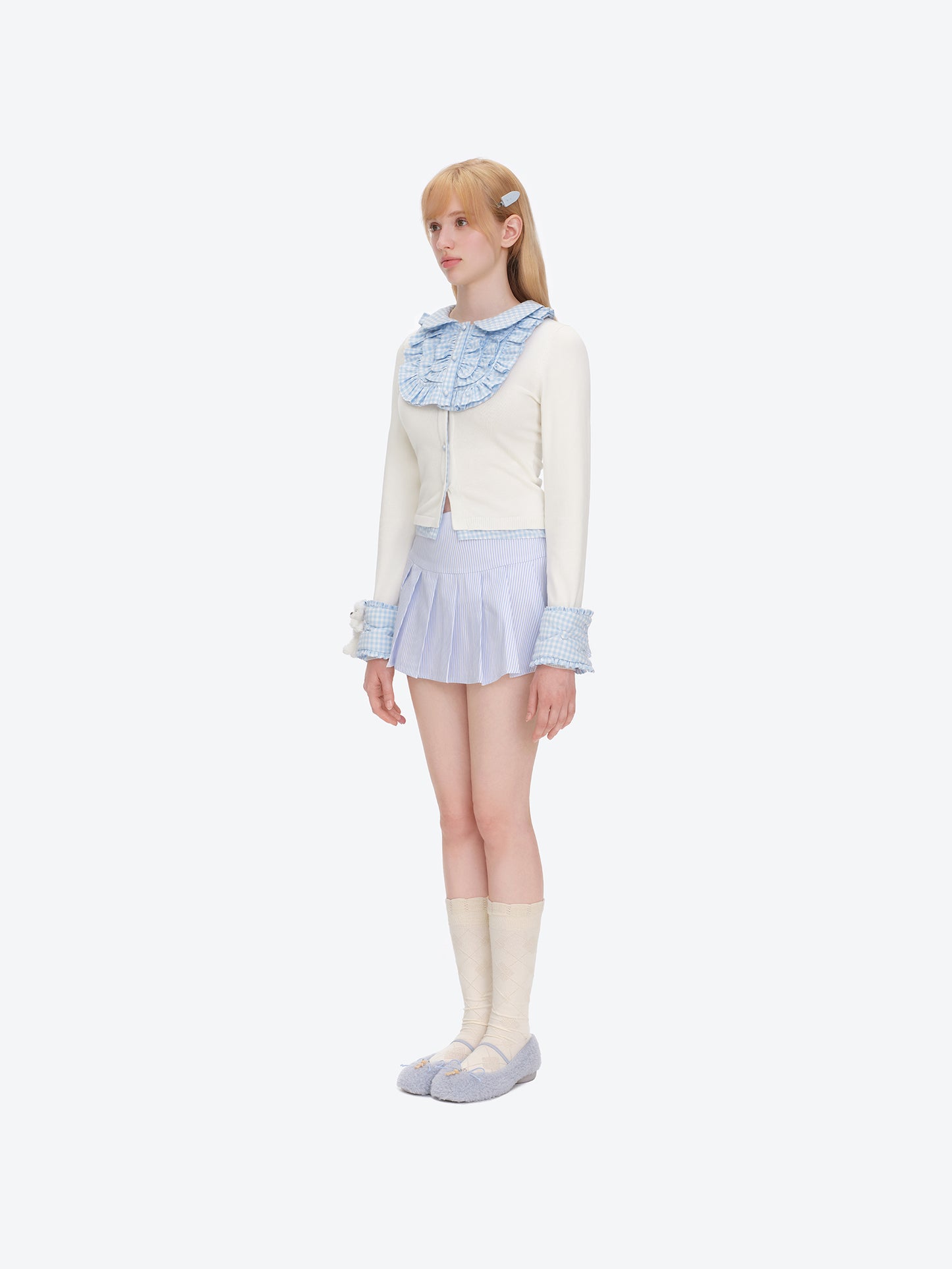 13DE MARZO Nighty Night Bear Sleeve Shirt