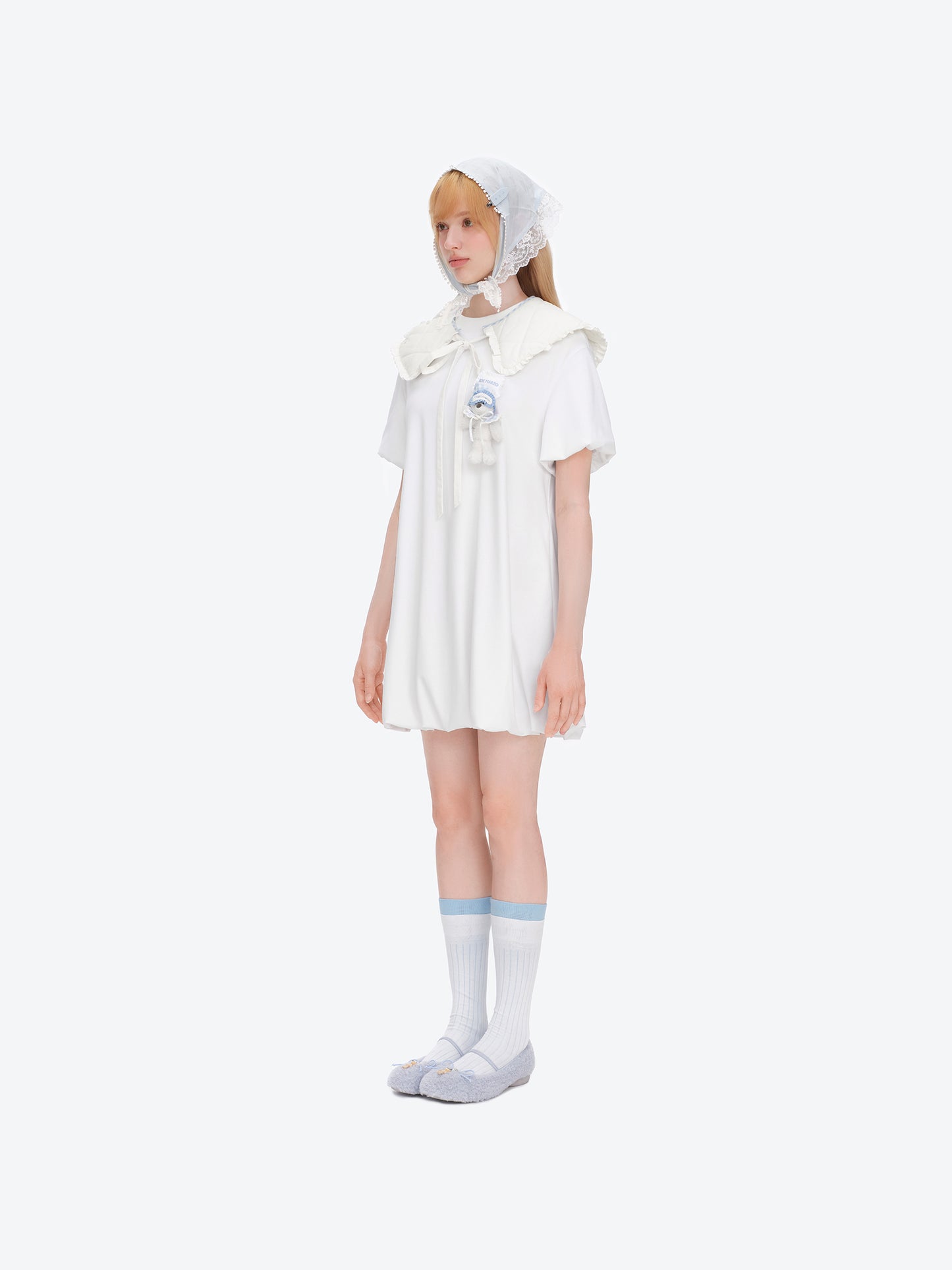 13DE MARZO Furry Ballet Mary Janes Blue