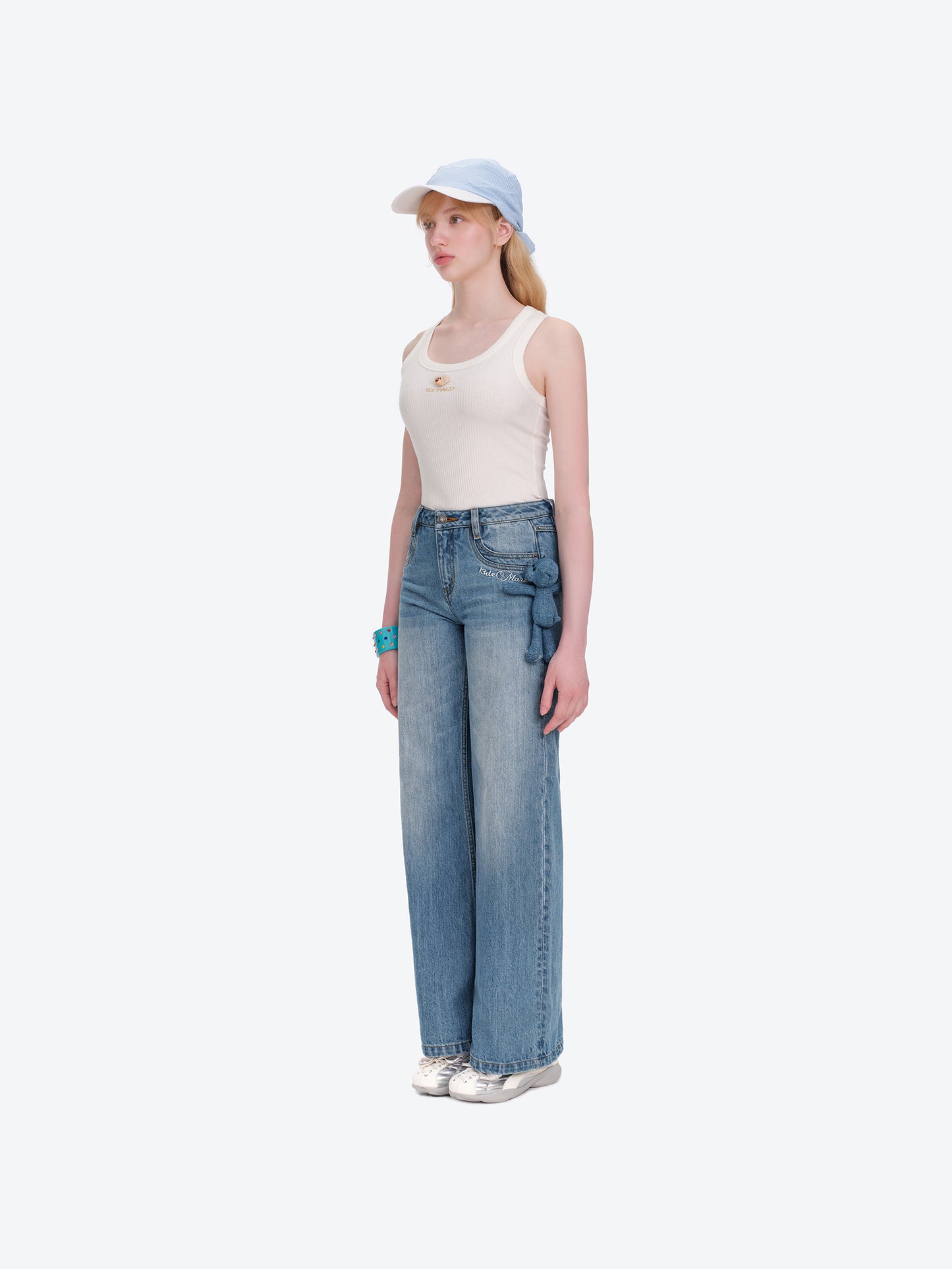 13DE MARZO Doozoo Straight-leg Jeans Blue