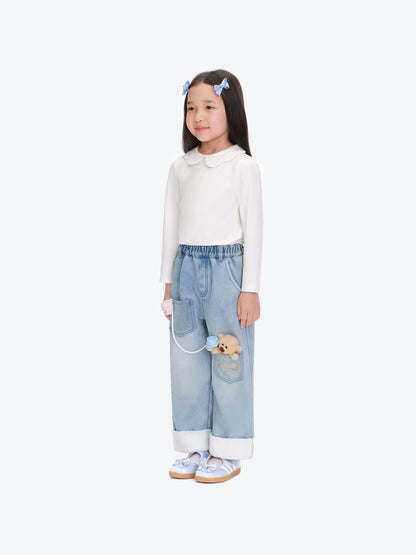 13DE MARZO Babybear Acoustic Tube Jeans