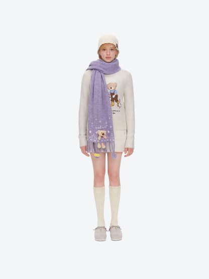13DE MARZO Furry Birkenstock Mule Sand