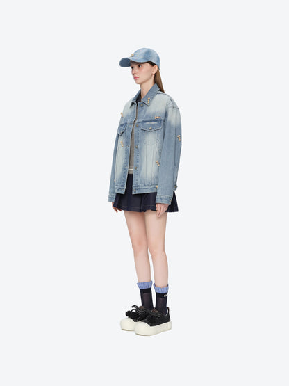 13DE MARZO Stargazer Bear Baseball Cap Blue - 13DE MARZO