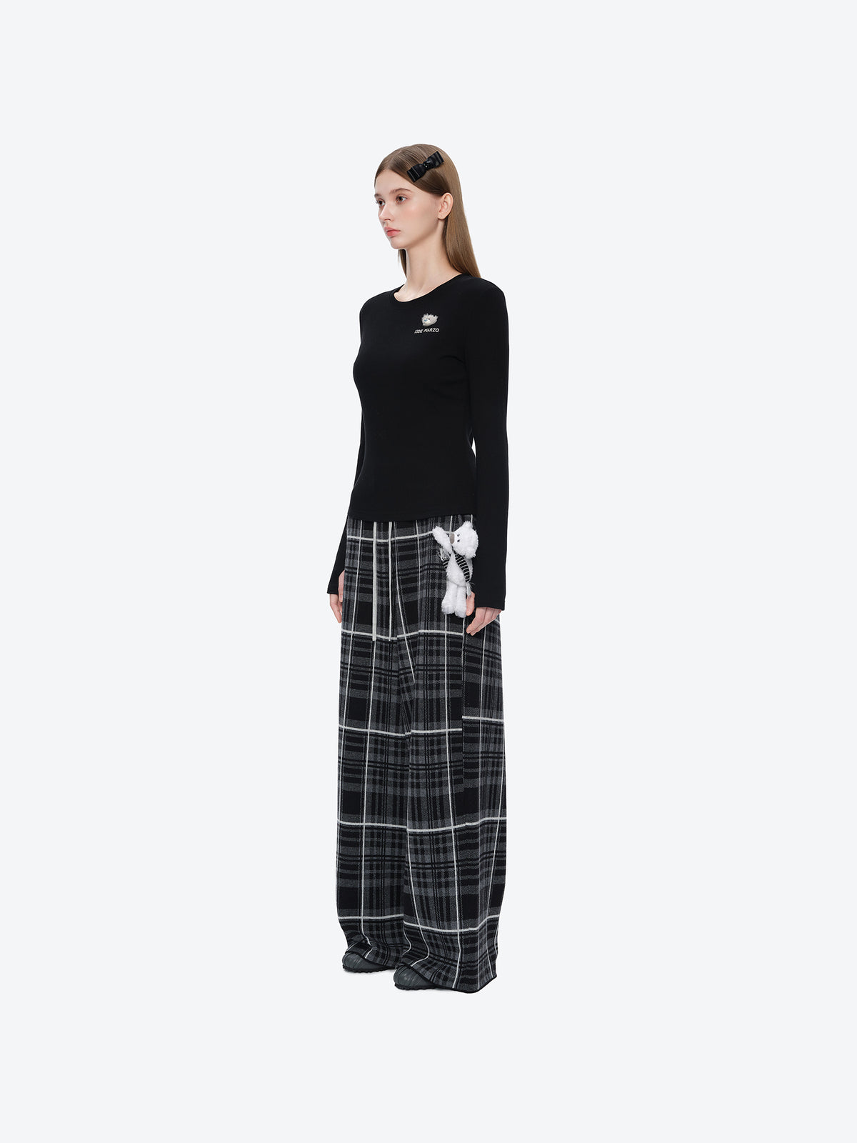 13DE MARZO Mini Bear Slim Fit Top Black