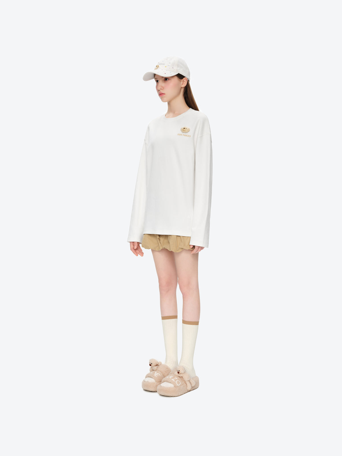 13DE MARZO Stargazer Bear Baseball Cap White - 13DE MARZO