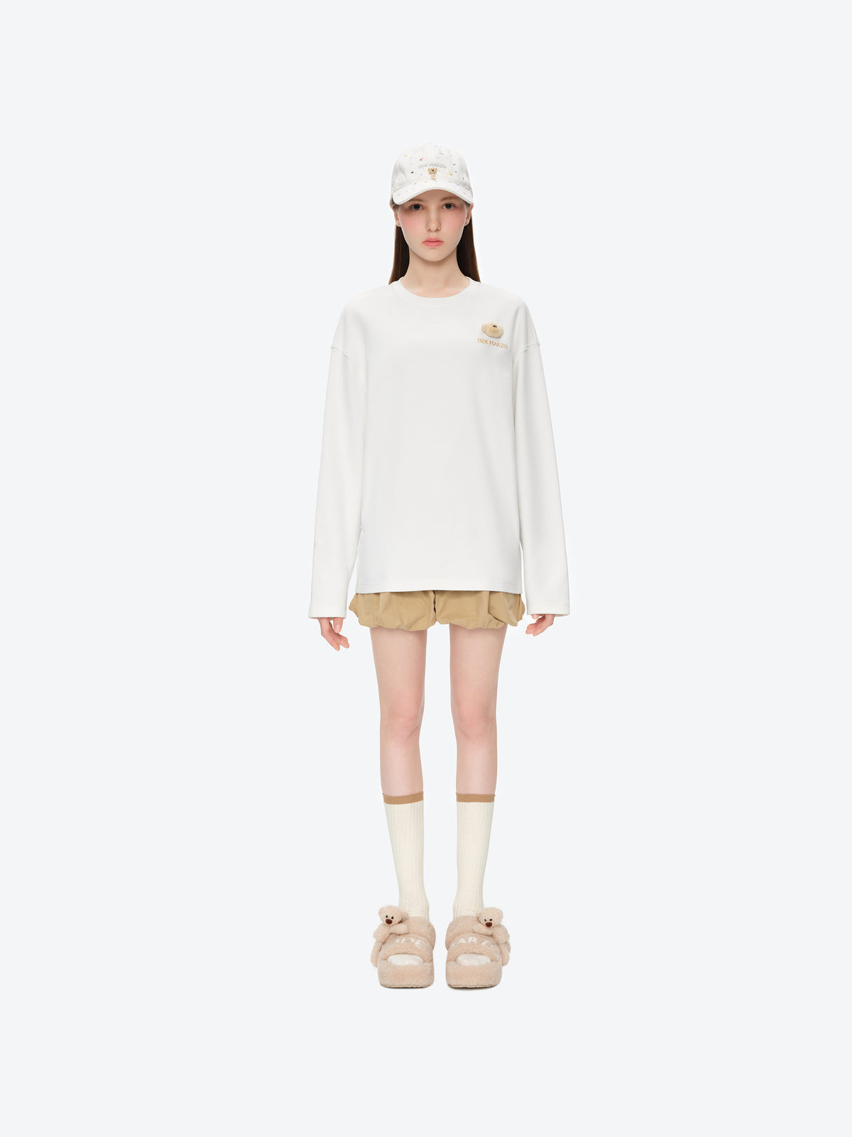 13DE MARZO Doozoo Platform Slippers Khaki - 13DE MARZO