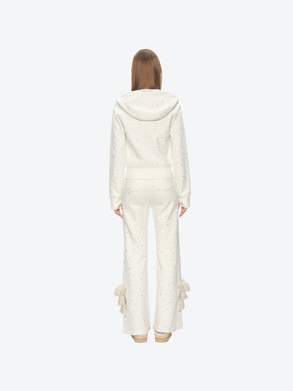 13DE MARZO Galaxy Spark Slim Fit Hoodie Beige