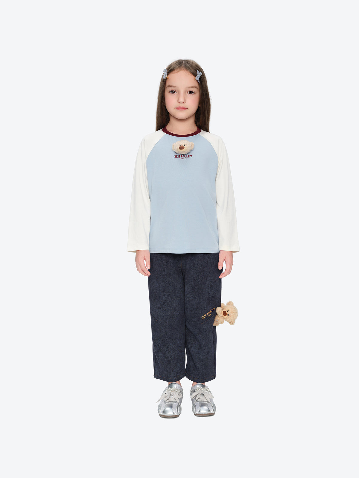 13DE MARZO BabyBear Pocket Sweatpants Navy Blue
