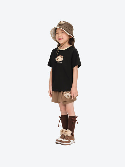 13DE MARZO BabyBear Round Neck T-shirt Black - 13DE MARZO
