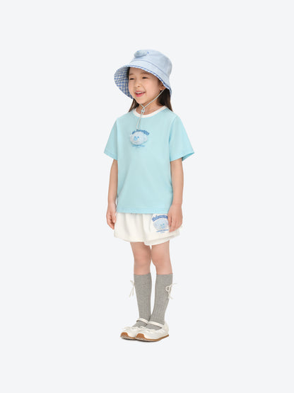 13DE MARZO BabyBear Round Neck T-shirt Blue - 13DE MARZO