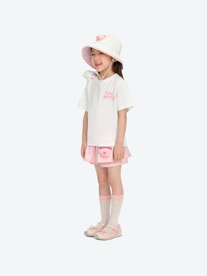 13DE MARZO BabyBear Bow T-shirt White