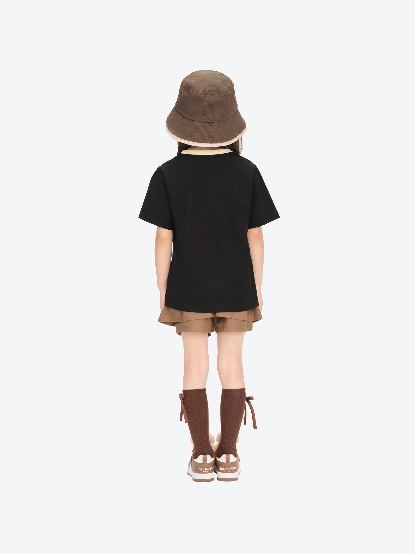 13DE MARZO BabyBear Round Neck T-shirt Black - 13DE MARZO