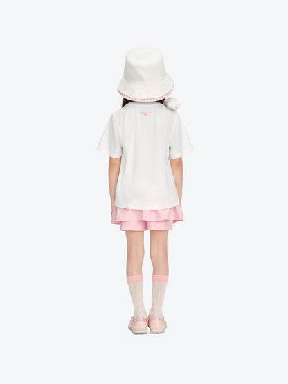 13DE MARZO BabyBear Bow T-shirt White