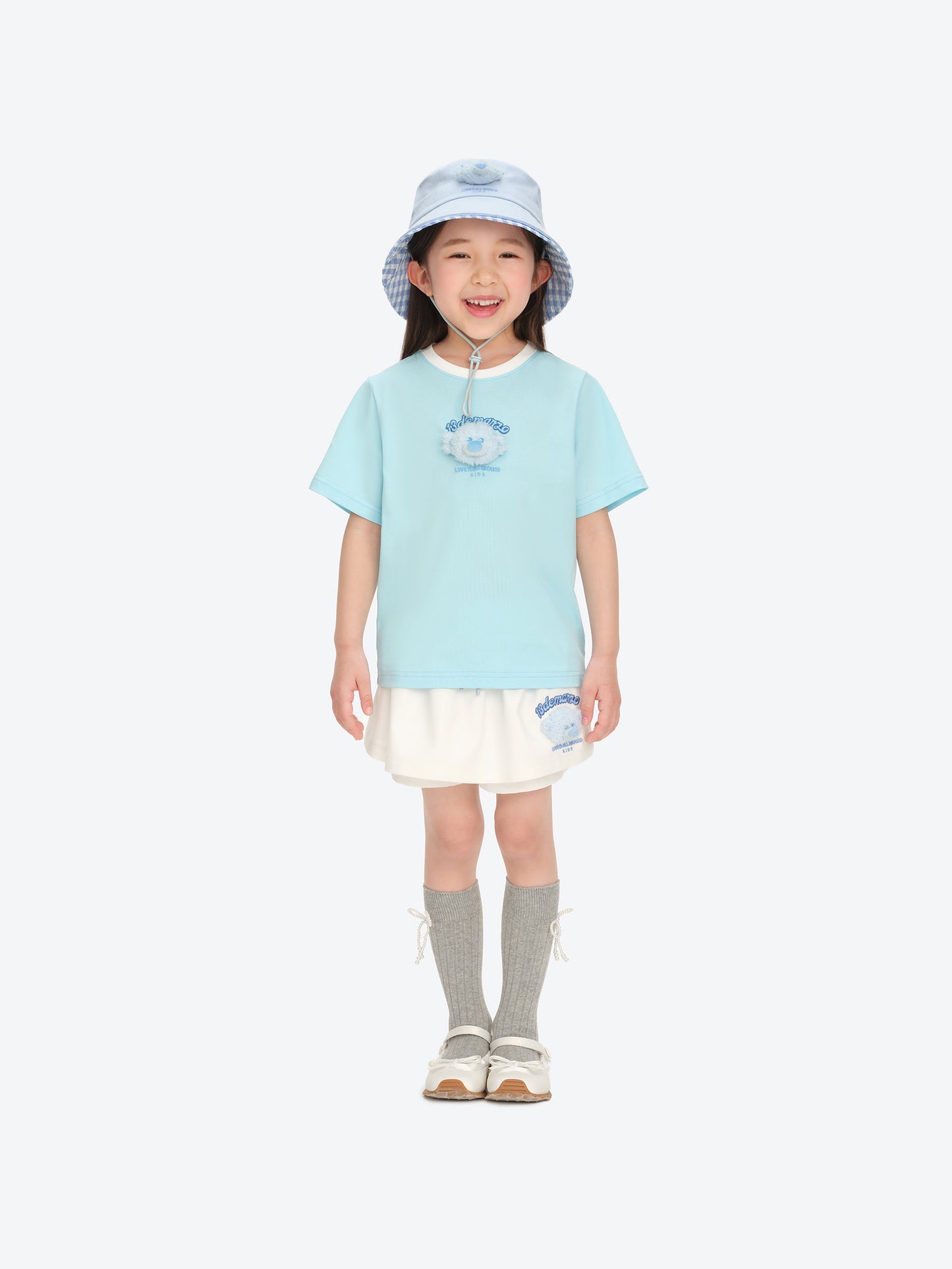 13DE MARZO BabyBear Round Neck T-shirt Blue - 13DE MARZO