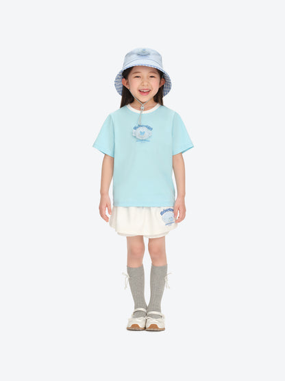 13DE MARZO BabyBear Round Neck T-shirt Blue - 13DE MARZO