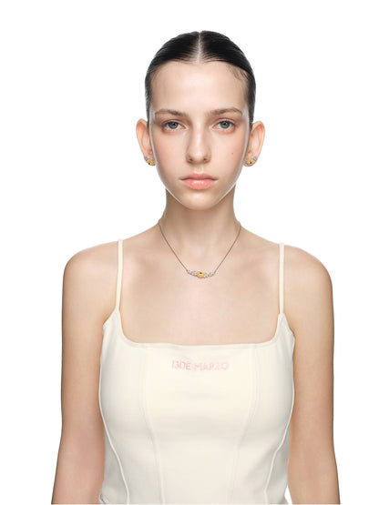 13DE MARZO Monet's Garden Crystal Rhinestone Earrings - 13DE MARZO