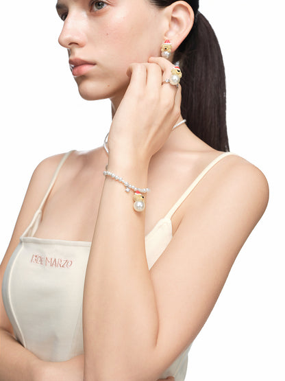 13DE MARZO Cozy Christmas Bear Ring