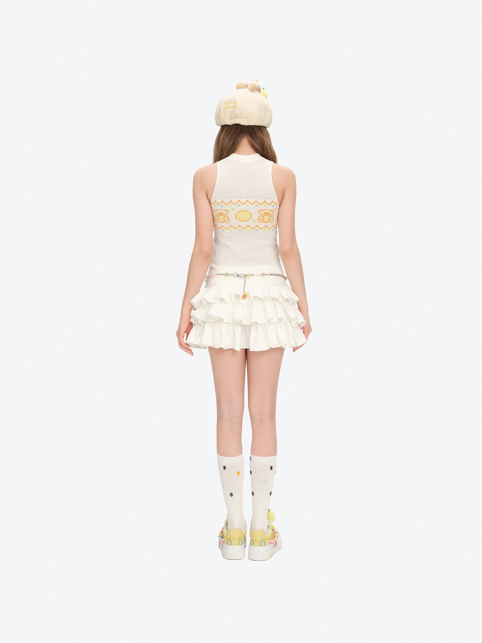 13DE MARZO Candy Bear Canvas Shoes Yellow - 13DE MARZO