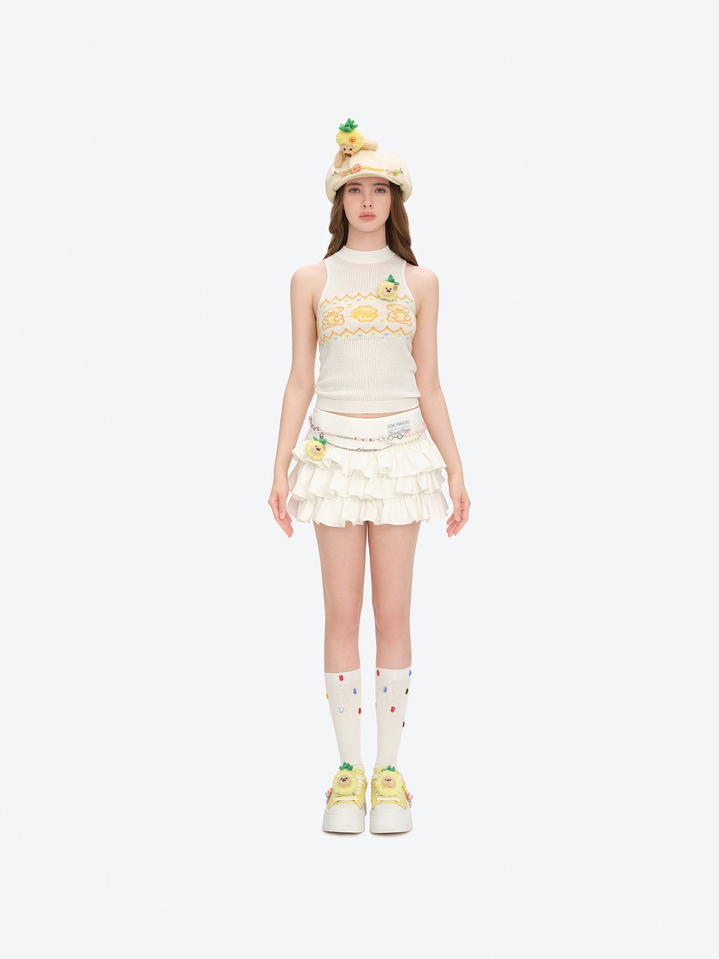 13DE MARZO Candy Bear Canvas Shoes Yellow - 13DE MARZO