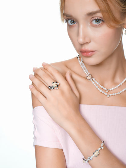 13DE MARZO Floral Bear Ring - 13DE MARZO