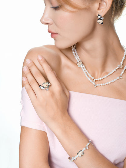 13DE MARZO Floral Bear Ring - 13DE MARZO