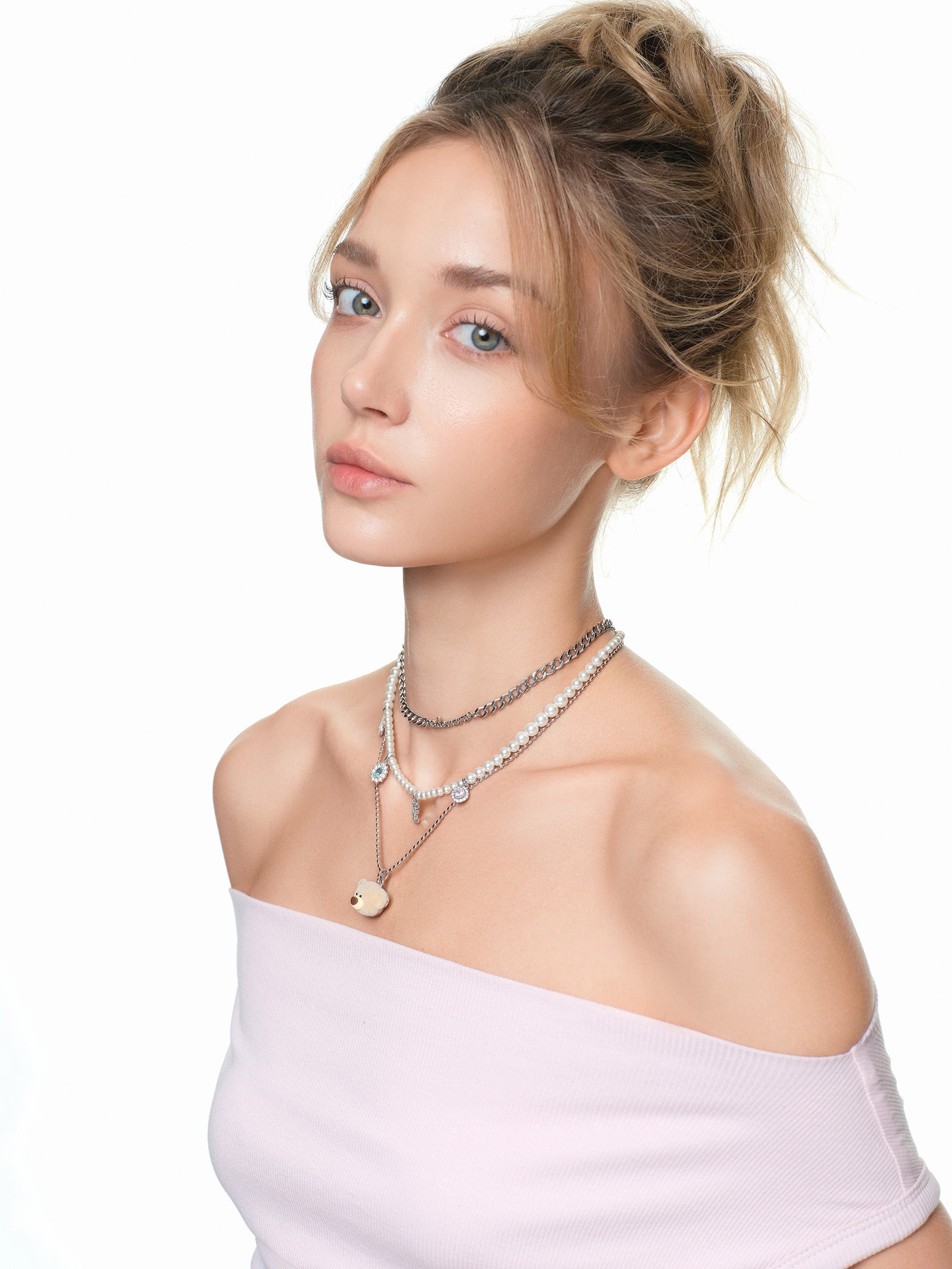 13DE MARZO Bear Layered Necklace - 13DE MARZO