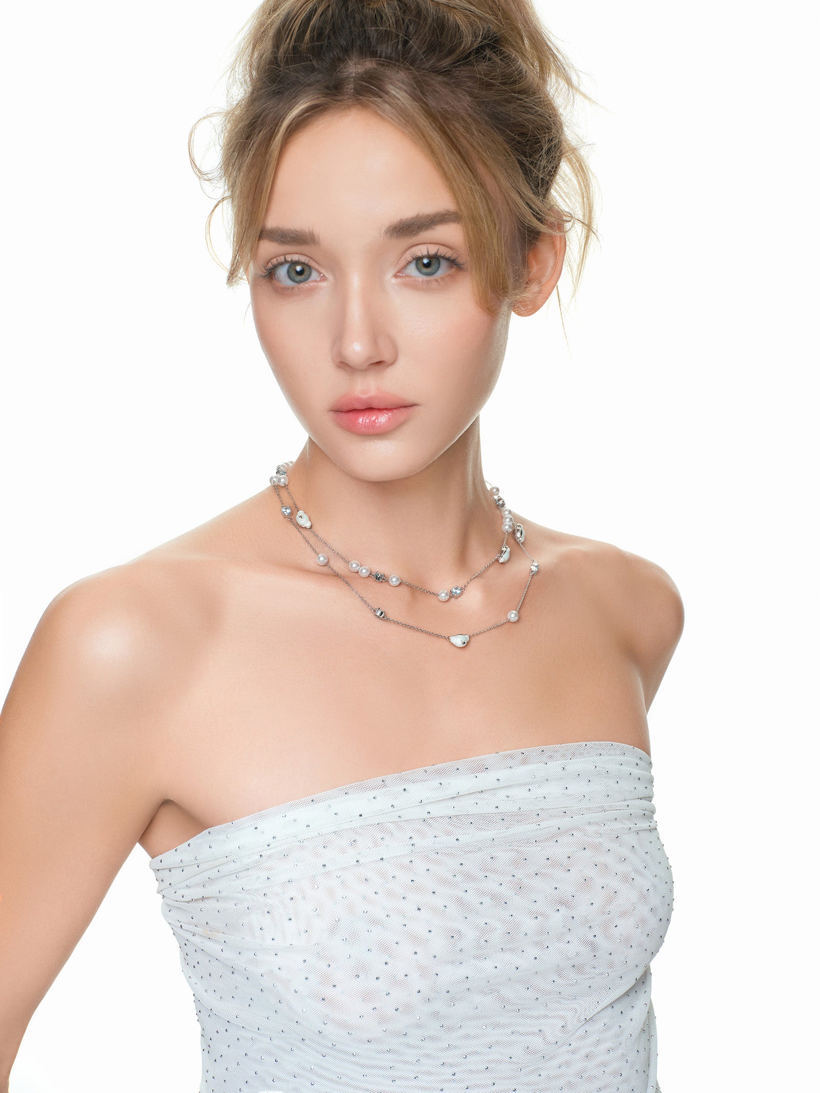 13DE MARZO Starry Bear Double Necklace - 13DE MARZO