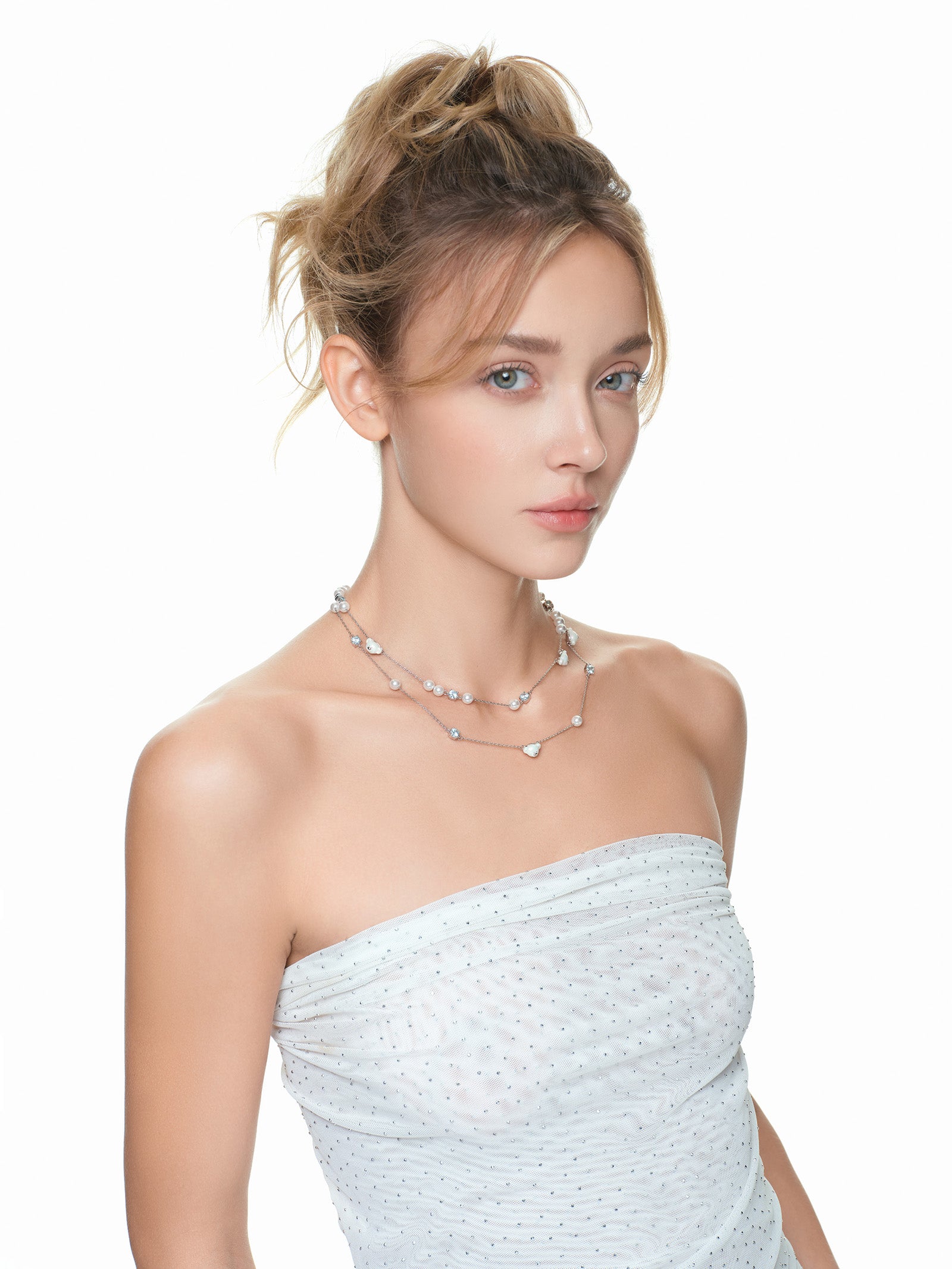 13DE MARZO Starry Bear Double Necklace - 13DE MARZO