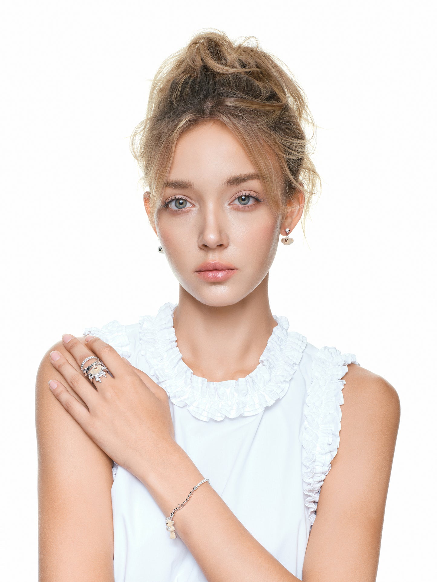 13DE MARZO Starlight Bear Movable Ring - 13DE MARZO